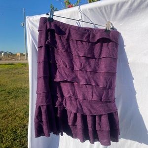 Purple indie layered skirt